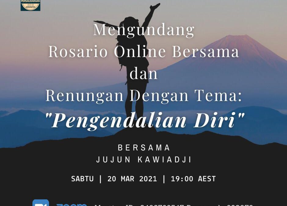 CIC Kensington: Doa Rosario Bersama dan Renungan oleh Jujun Kawiadji