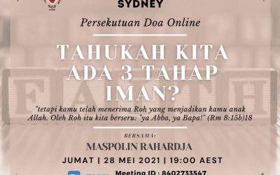 PDKK-HKY Sydney: Pelayanan Online Hari Jumat, 28 Mei 2021